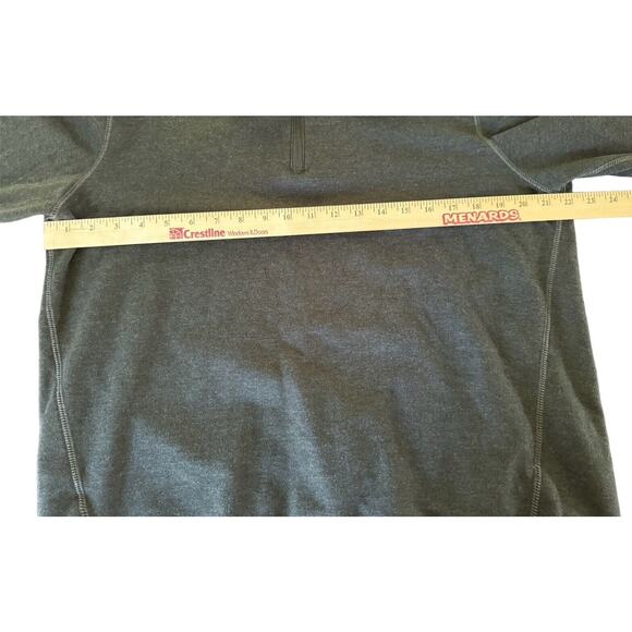 Eddie Bauer Pullover Men's Medium Long Sleeve Sweater Casual 1/4 Zip Gray Winter - Picture 6 of 6